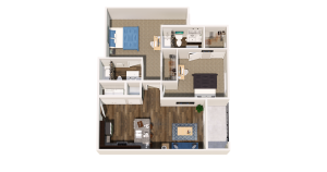 2 Bedroom, 2 Bath